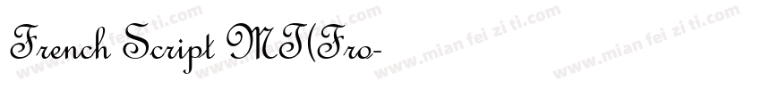 French Script MT(Fro字体转换